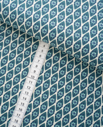 Preview: Organic Baumwolle Druck Hamburger Liebe - In my Kitchen -TeaTime - Grün