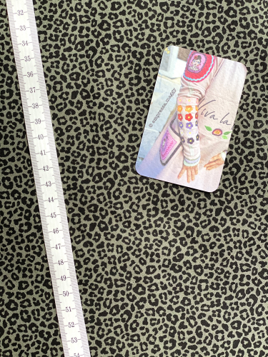 Preview: Baumwolle Popeline Leo - Khaki