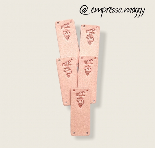 Falzlabel - Made With Love - Rosa