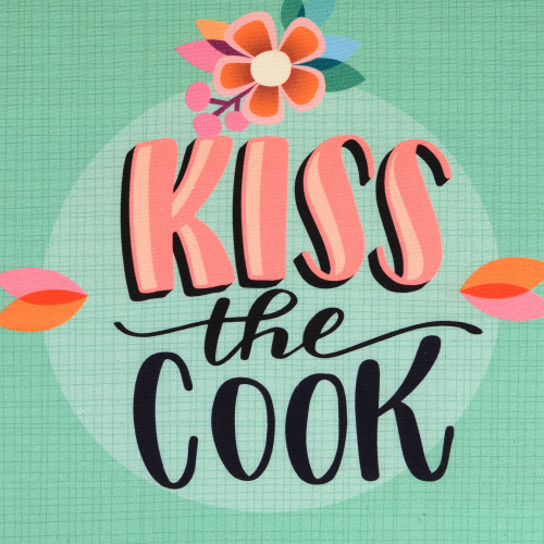 Preview: Canvas Hamburger Liebe -  Panel In my Kitchen - Mint