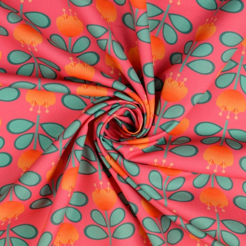 Preview: Organic Baumwolle Druck Hamburger Liebe - In my Kitchen - Fave Dish - Rosa