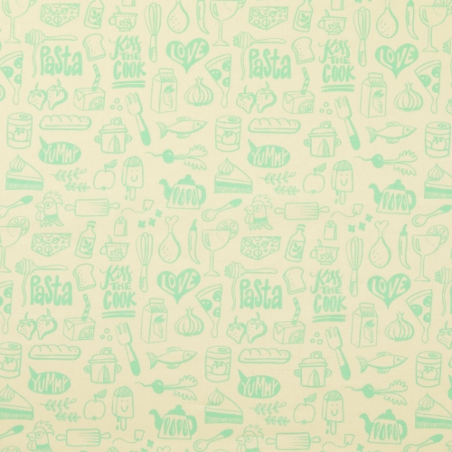 Organic Baumwolle Druck Hamburger Liebe - In my Kitchen - Menu - Mint