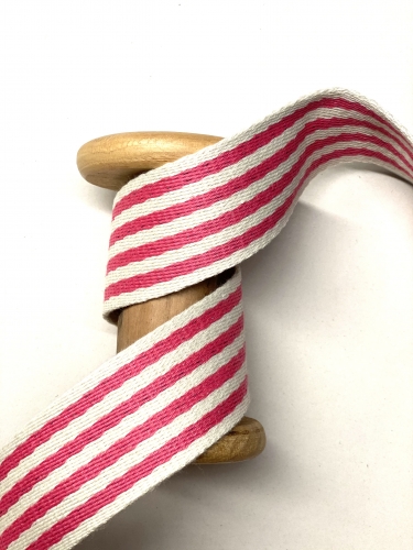 Gurtband - Stripes Pink - 40mm