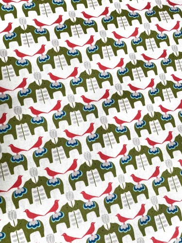 Preview: Mees&Mees für Kokka - Canvas - Dala Love - Creme