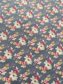 Tilda Patchwork Stoff Baumwolle - Maple Farm - Pauline Blueberry