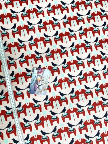 Mees&Mees für Kokka - Canvas - Dala Love - Rosa