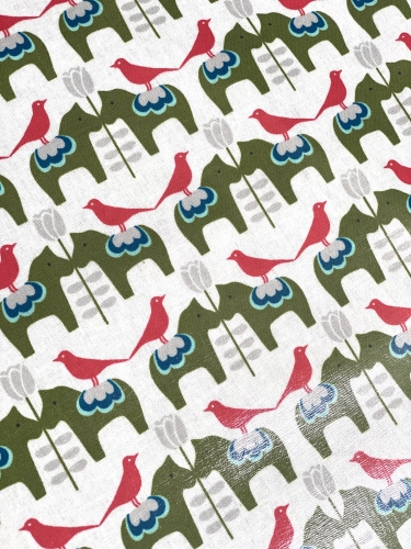 Mees&Mees für Kokka - Wachstuch - Dala Love - Creme