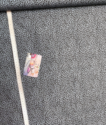 Baumwolle Popeline Leo - Rauchblau