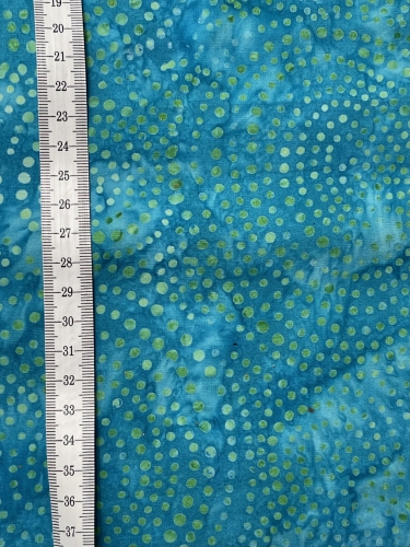 Baumwolle Patchwork - Batik - Large Circles - Türkis