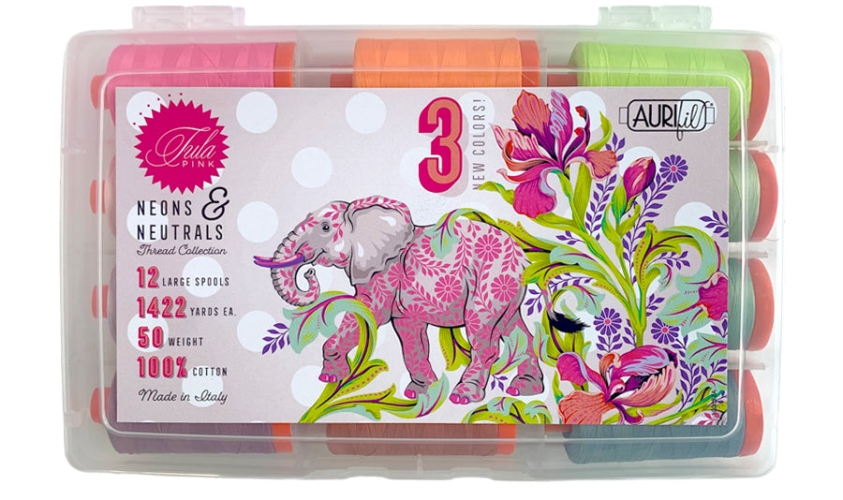 Aurifil TP50  - Tula Pink Neons & Neutrals Everglow Collection