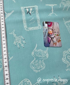 Baumwolle Patchwork - Birchfabric - Wonderland - aqua
