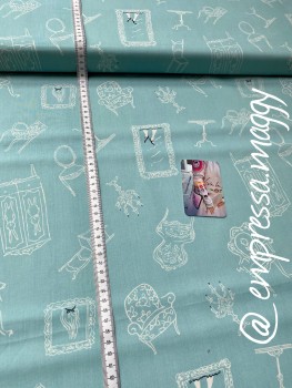 Baumwolle Patchwork - Birchfabric - Wonderland - aqua
