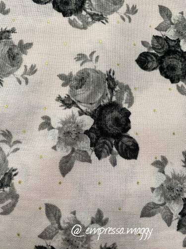 Patchwork Baumwolle - Riley Blake - Blumen - rosa/gold