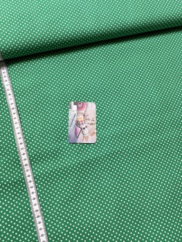 Baumwolle Punkte - Grün