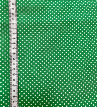 Preview: Baumwolle Punkte - Grün