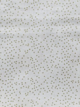 Rico Design - Baumwolle - Triangles - Puder/Gold