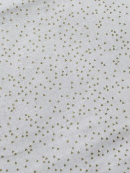 Preview: Rico Design - Baumwolle - Triangles - Puder/Gold