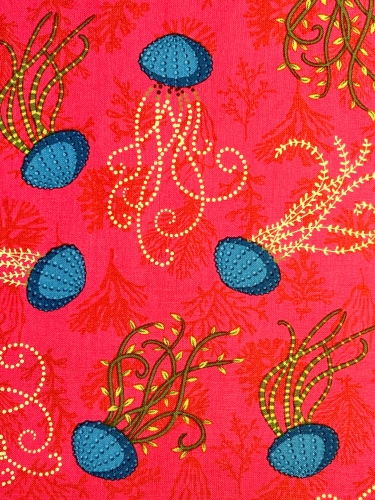 Baumwolle Patchwork - Odile Bailloeul - Aquatic - Pink