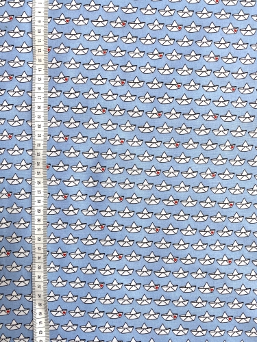 Preview: Baumwolle Loveboat by Cherry Picking - Hellblau