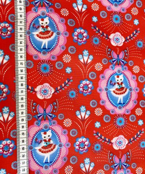 Baumwolle Fiona Hewitt - Kitty - Rot