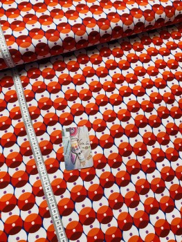 Preview: Canvas Retro Kreise -  Orange