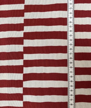 Preview: Canvas Stripes - Rot