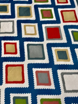 Canvas Wieber Zickzack - Blau