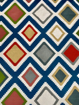 Preview: Canvas Wieber Zickzack - Blau