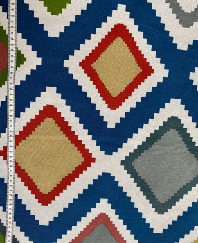 Preview: Canvas Wieber Zickzack - Blau