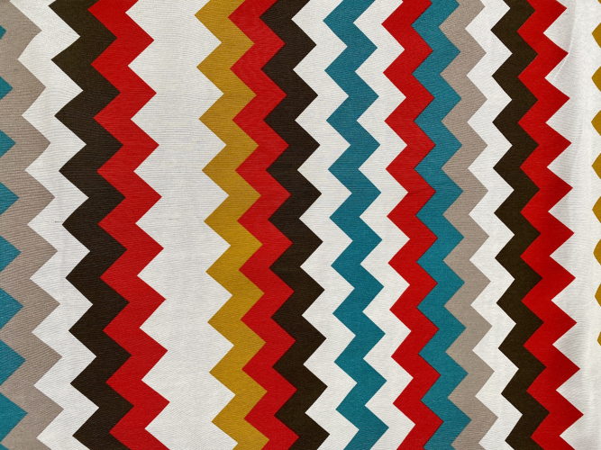 Canvas Zickzack - Bunt