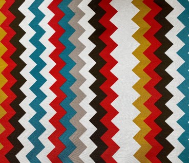 Canvas Zickzack - Bunt