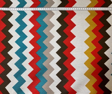 Canvas Zickzack - Bunt