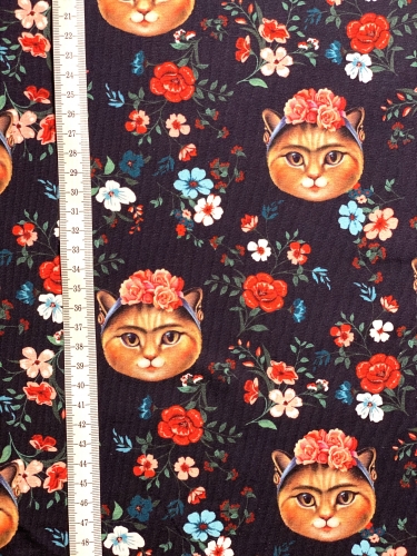 Jersey Digital Print - Boho Cat - Rapport