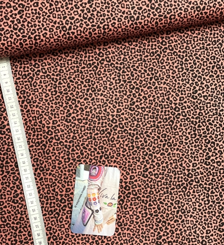 Preview: Baumwolle Popeline Leo - Dunkler Pfirsich