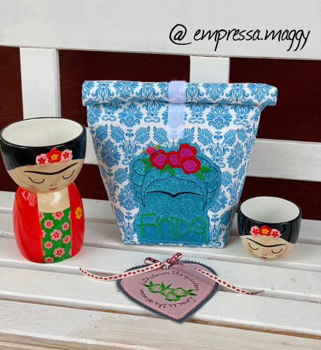 Lunchbag Mi Amiga Mexicana - L - Tilda - Hellblau