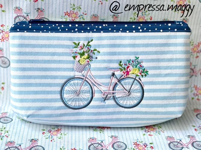 Täschchen Fahrrad - Hellblau