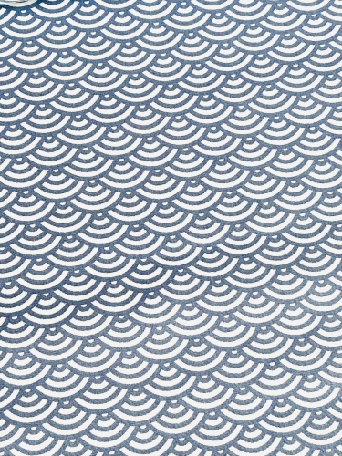Baumwolle Swafing - Muscheln - Rauchblau - Reststück ca. 240 cm