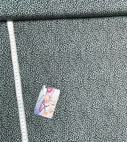 Preview: Baumwolle Popeline Leo - Altgrün