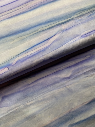 Baumwolle Patchwork - Batik - Retro Stripe - Sky