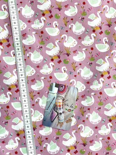 Baumwolle - POPLIN Beautiful Swans