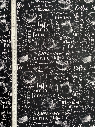 Preview: Baumwolle - Kaffee - Schwarz