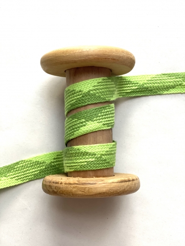 Flachkordel - 20mm - Lime/Grün