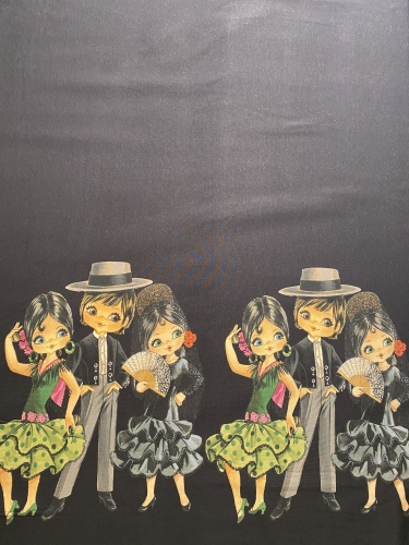 Jersey - Digitalprint - Double Border - Spanish Black