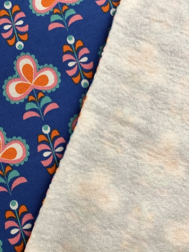 Kuschelsweat Retro - Blume 2