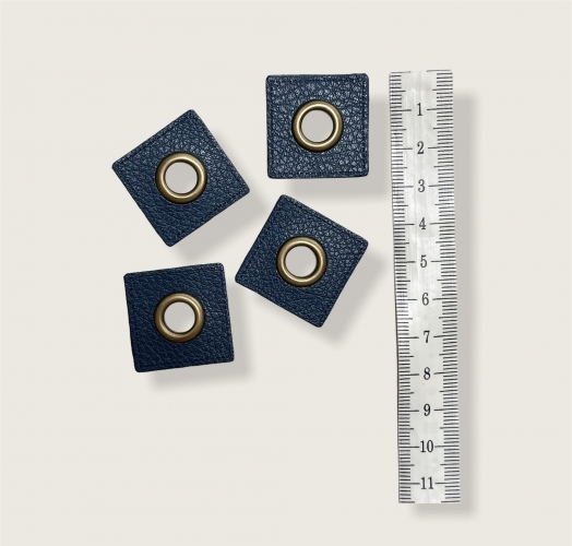 Patch (Quadrat) mit Öse Messing - Navi