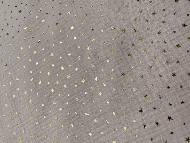 DOUBLE GAUZE  - Leuchtende Sterne - rosa