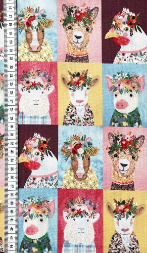 Patchwork Baumwolle - Boho Farm Pets