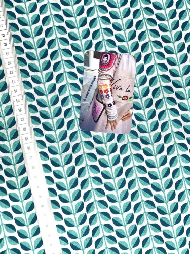 Mees&Mees für Kokka - Canvas - Lovely Leaves - Mint