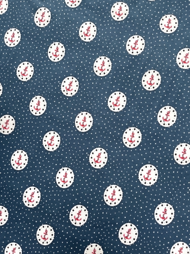 Jersey Anker Punkte - Navy