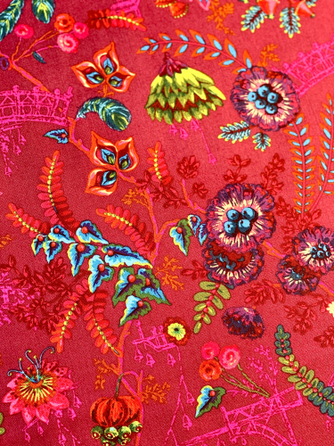 Baumwolle Patchwork - Odile Bailloeul - Florapolis - Pink